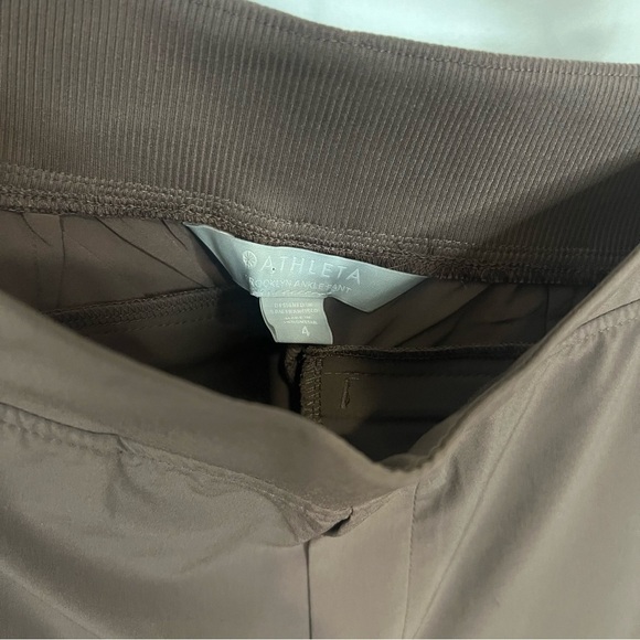 ATHLETA Brooklyn ankle pant brown mauve size 4 - Picture 3 of 6